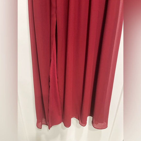 Hush Collection Burgundy Bridesmaid Dress - Picture 2 of 4